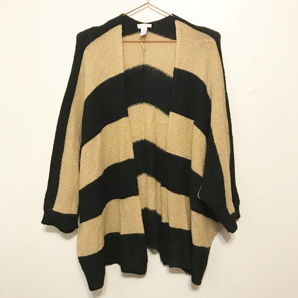 Chico’s striped shrug size 2 (large) - Picture 1 of 5